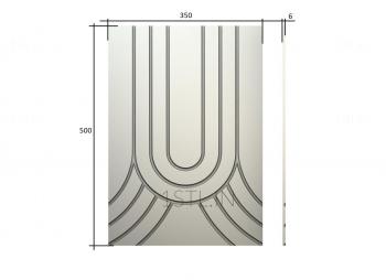 Vertical panel (PV_0395) 3D model for CNC machine